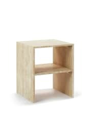 Weincut - Traverten Dekoratif Tek Sehpa