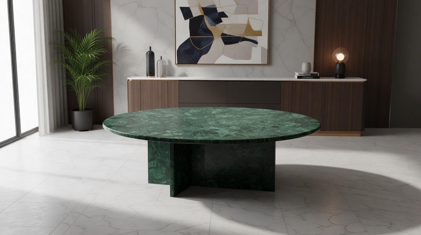 Harmony Green Marble Coffee Table