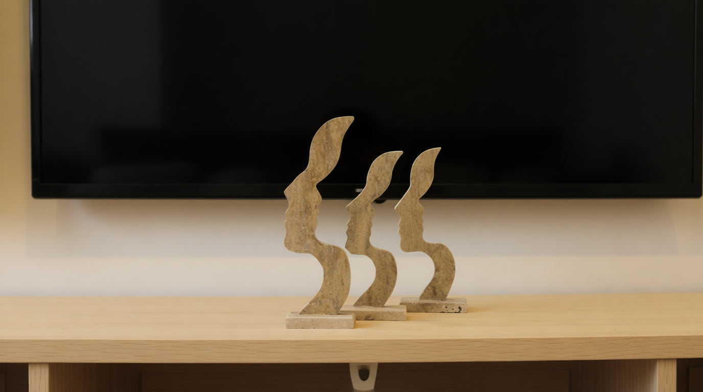 Gaia Travertine Decorative Object