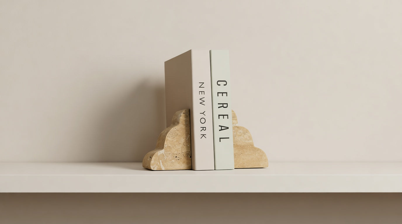 Travertine Book Support Stand