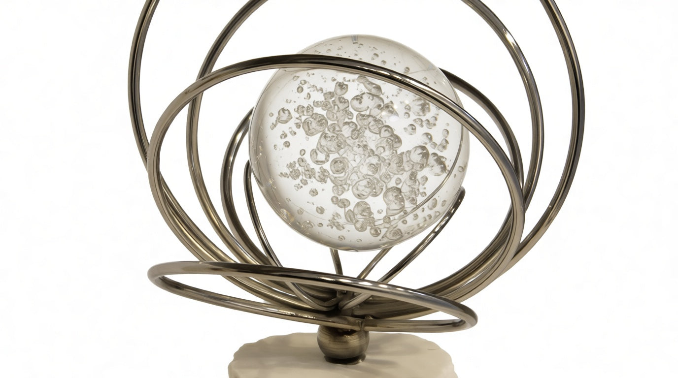 Lunaris Travertine Decorative Object