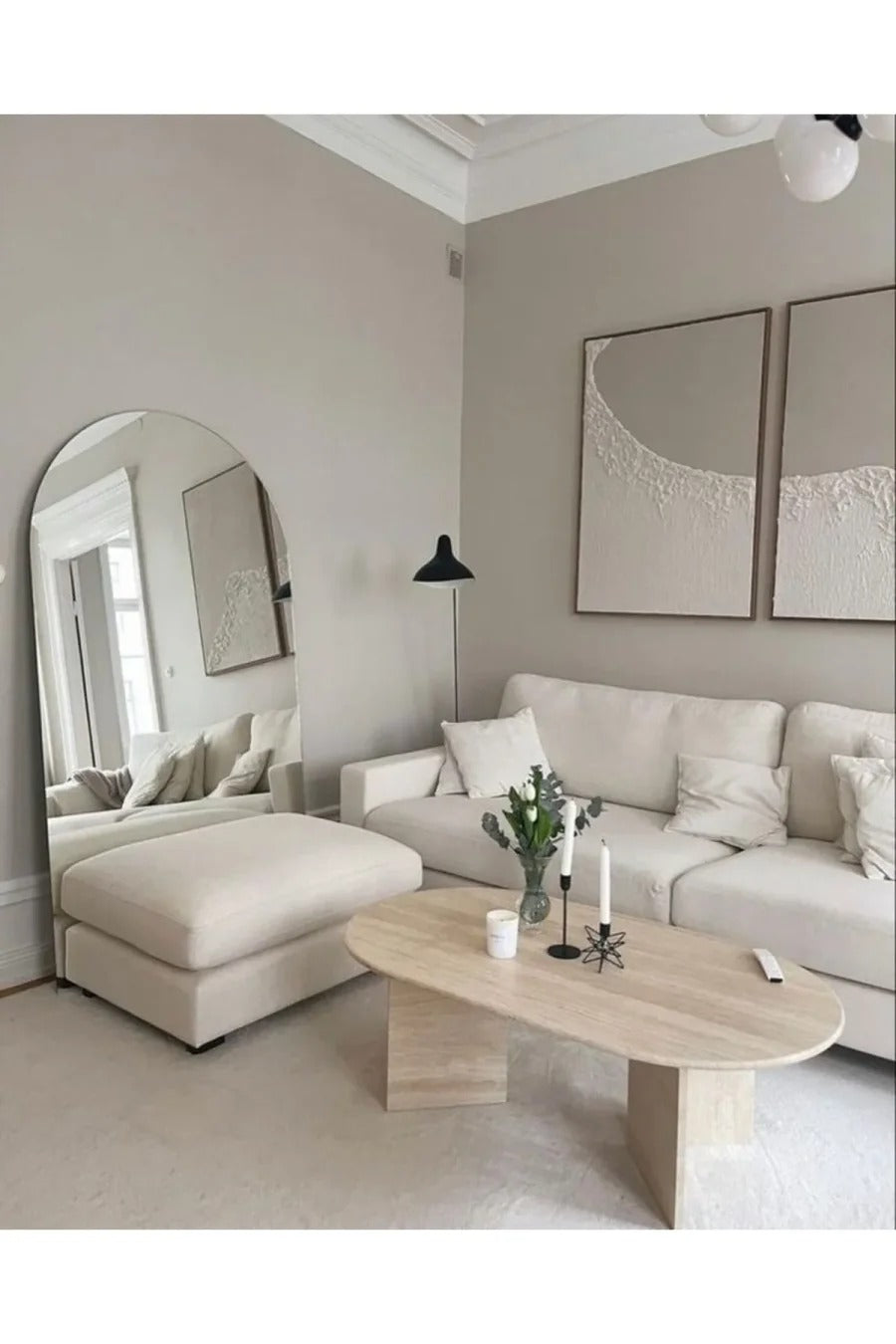 Traverten Orta Sehpa Coffee Table