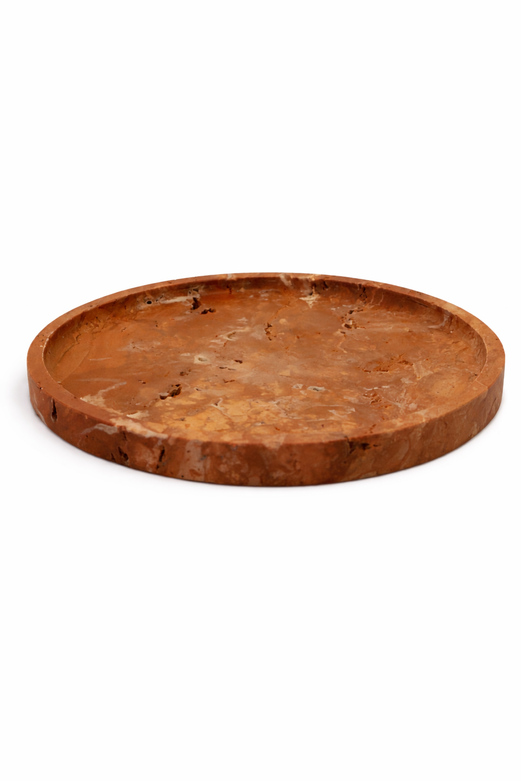 Rosso Traverten Mermer Tepsi