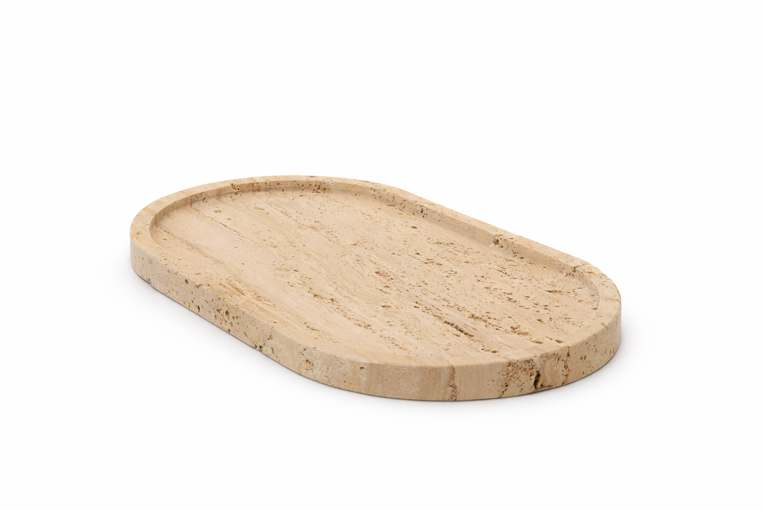 Soft Aura – Traverten Dekoratif Tepsi