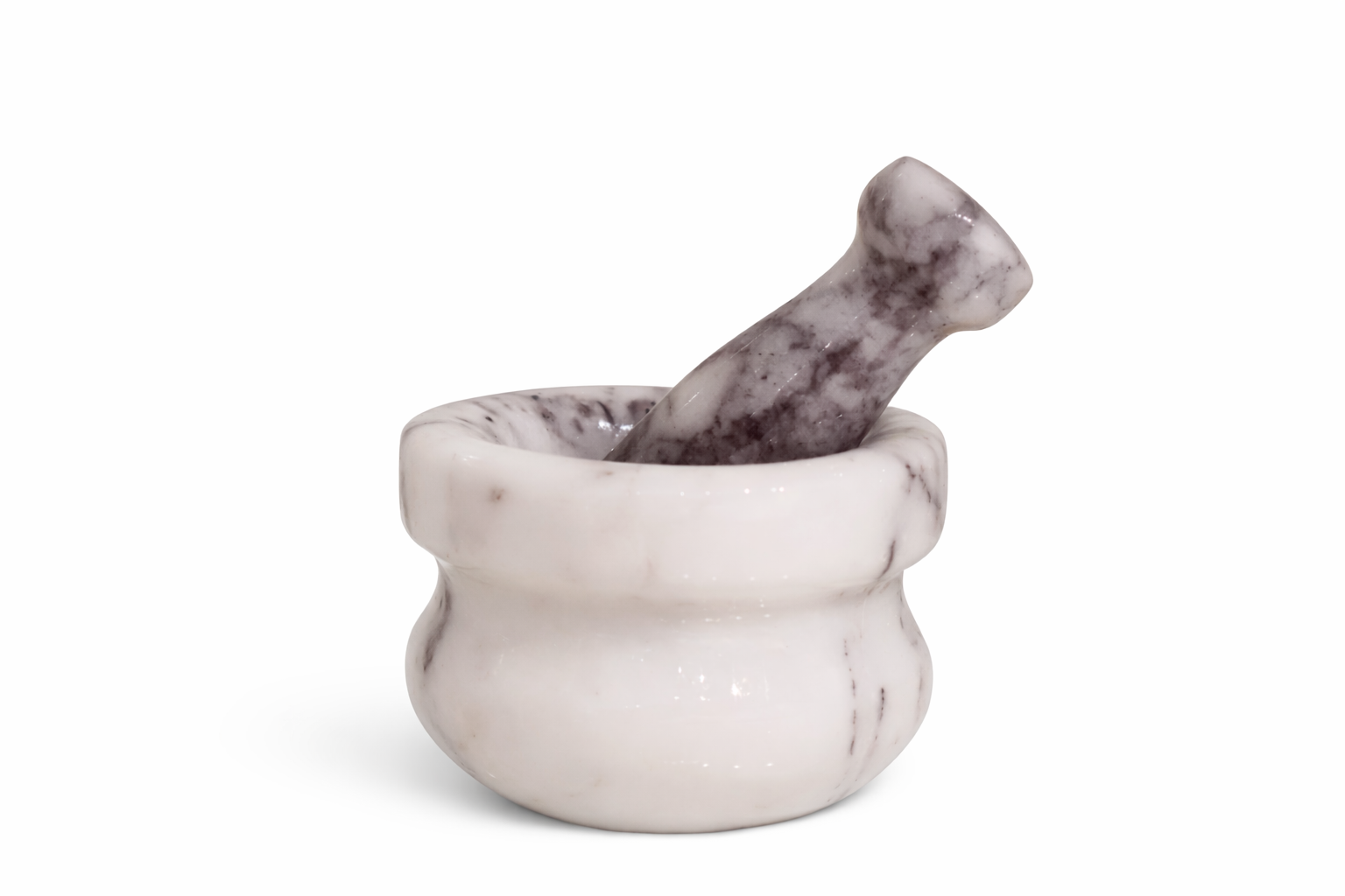 Mortis White – El Yapımı Mermer Havan Seti