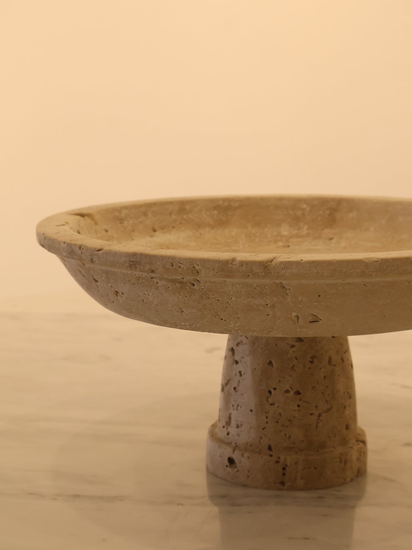 Forma Traverten Ayaklı Sunum Kasesi