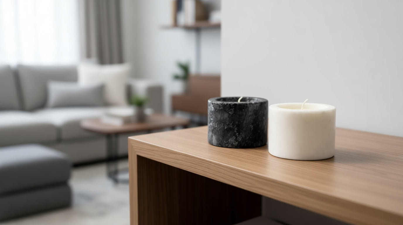 Blaw Marble Candle Holder