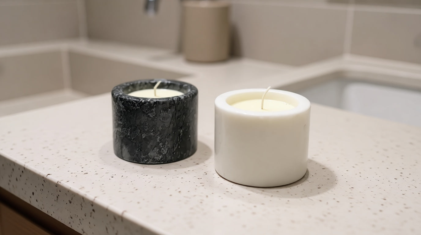 Blaw Marble Candle Holder