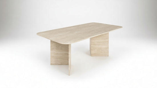 Triangel - Doğal Traverten Yemek Masası