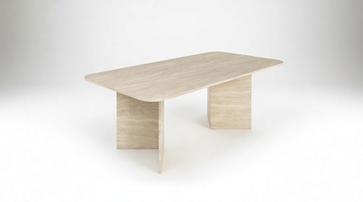 Triangel - Doğal Traverten Yemek Masası