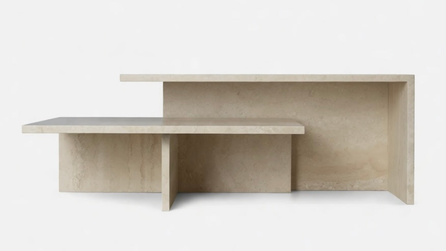 Grande - Natural Travertine Coffee Table 