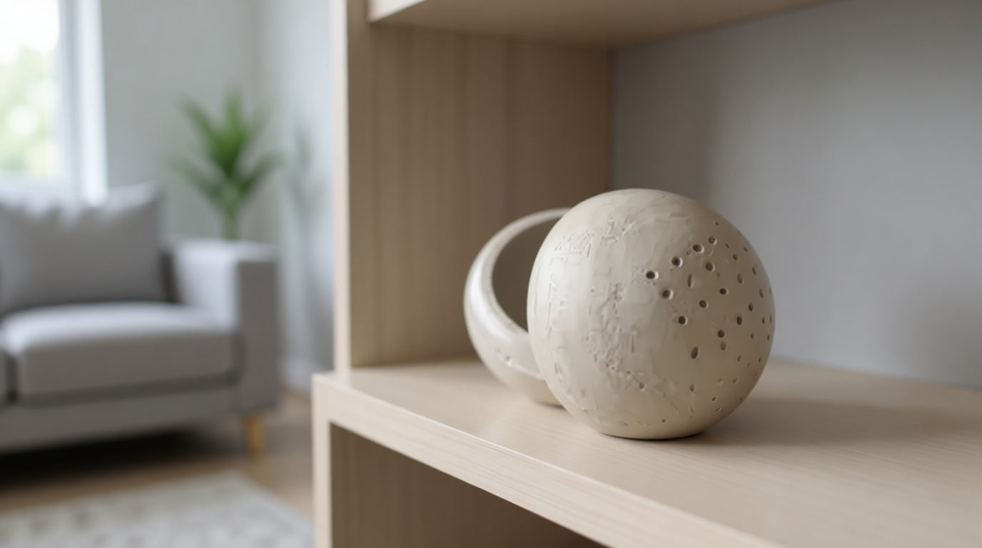 Trace Travertine Incense Burner 