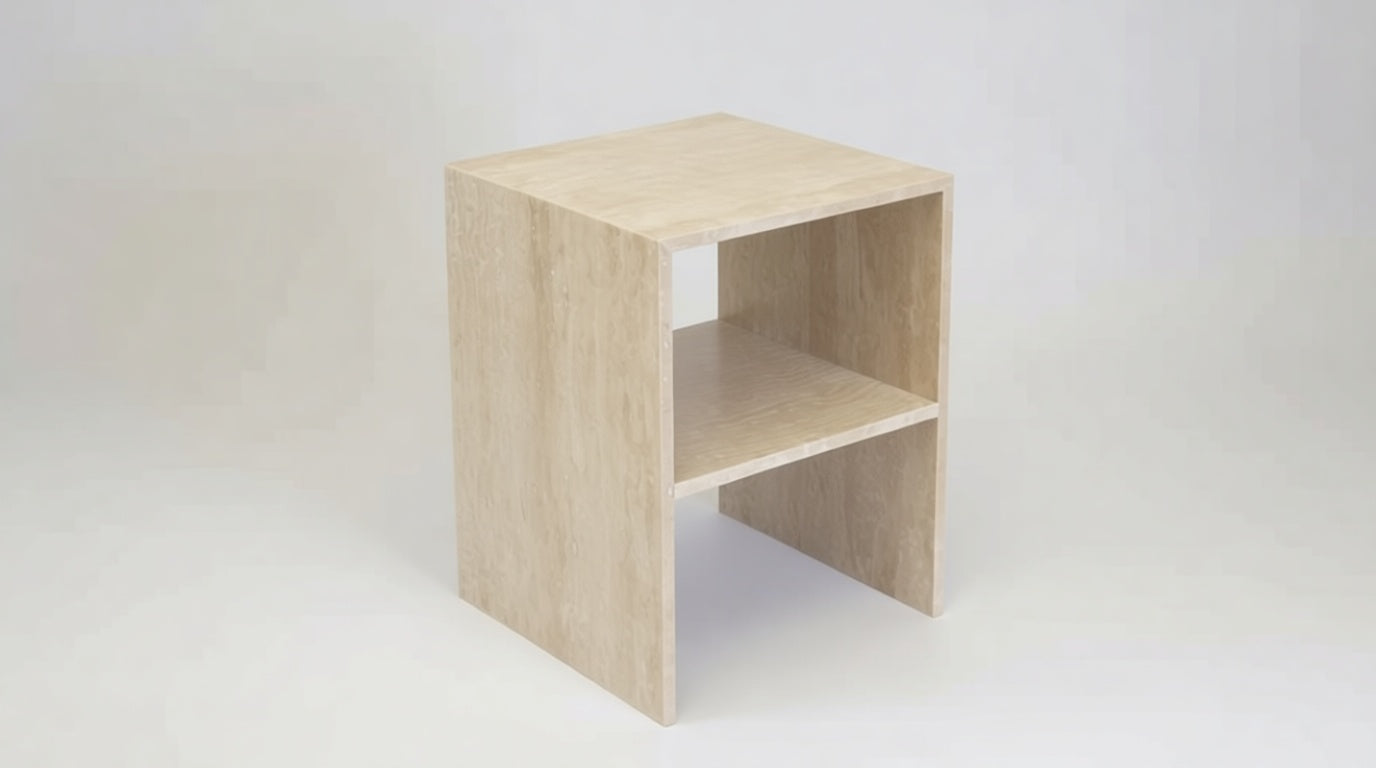 Weincut - Travertine Decorative Single Coffee Table