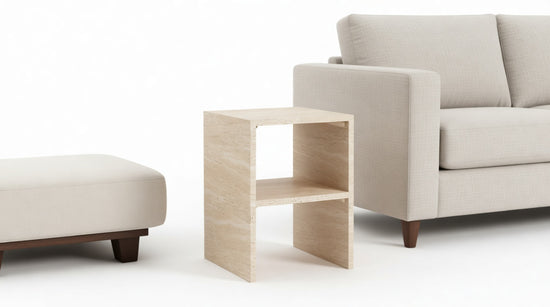 Weincut - Travertine Decorative Single Coffee Table