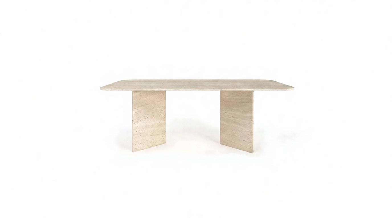 Triangel - Doğal Traverten Yemek Masası