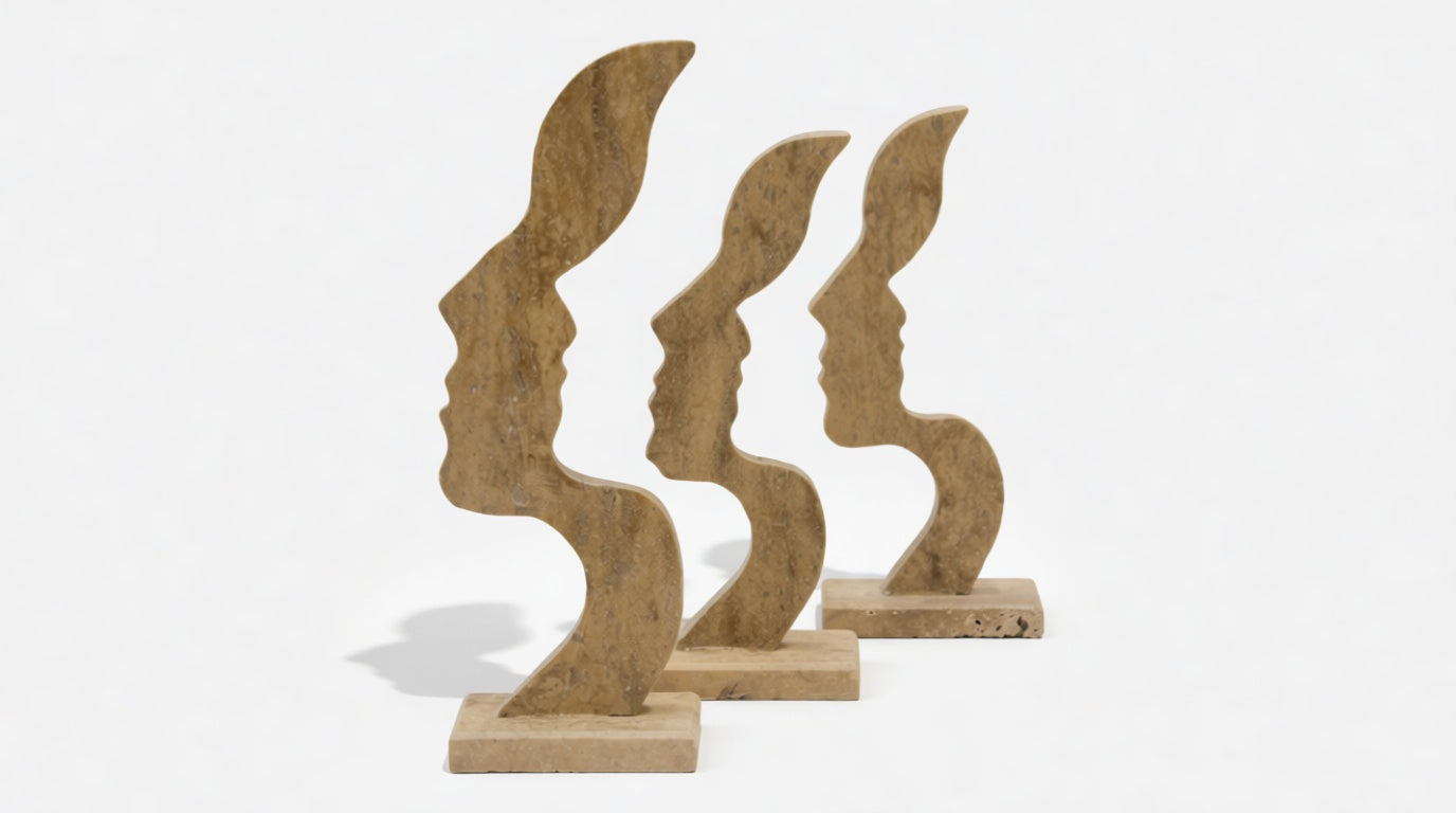 Gaia Travertine Decorative Object