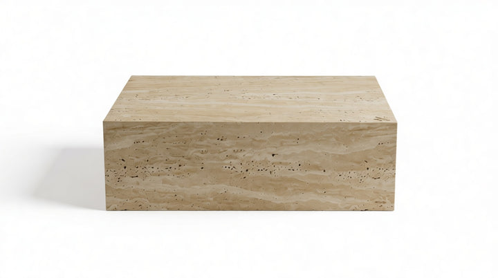 Cube Travertine Coffee Table 