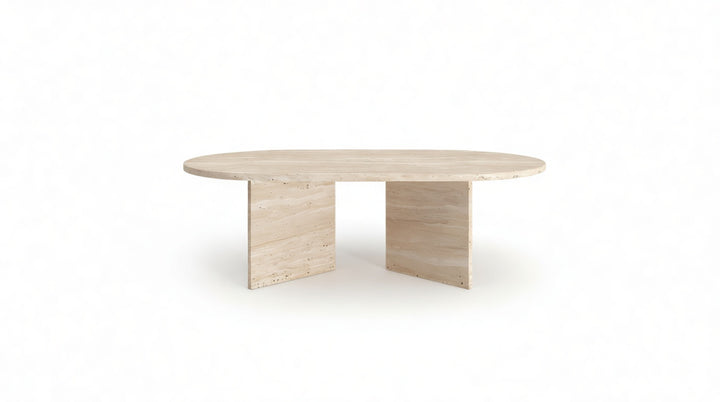 Triangle - Natural Travertine Coffee Table 
