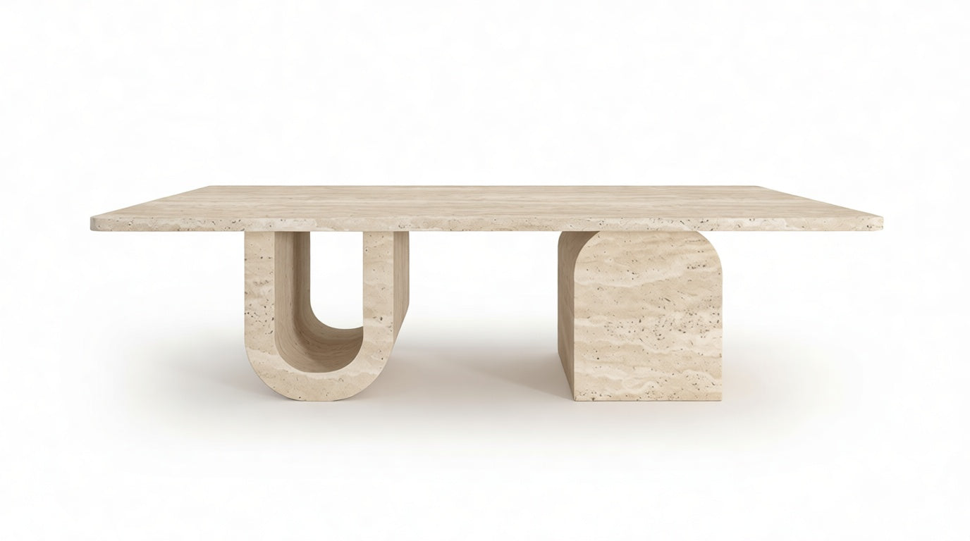 Vernio - Natural Travertine Coffee Table 