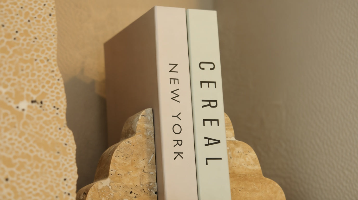 Travertine Book Support Stand