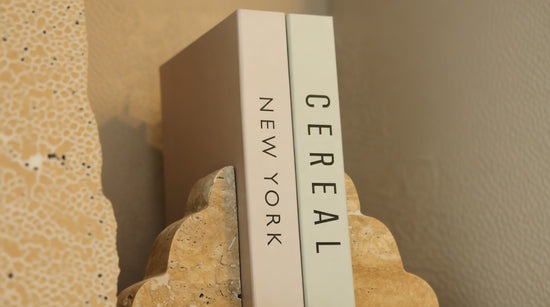 Travertine Book Support Stand