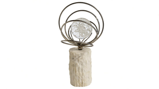 Lunaris Travertine Decorative Object