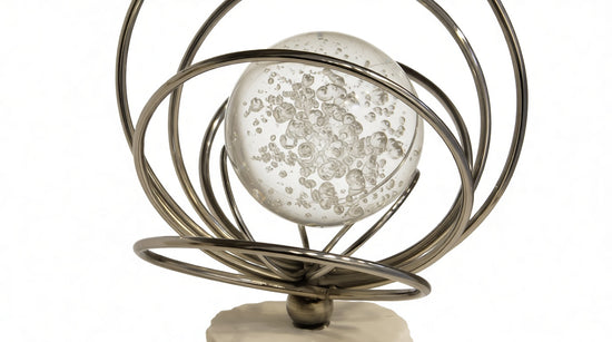 Lunaris Travertine Decorative Object