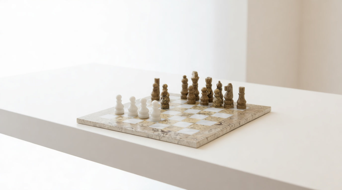 Arbme Marble Chess Set