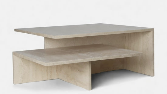 Grande - Natural Travertine Coffee Table 