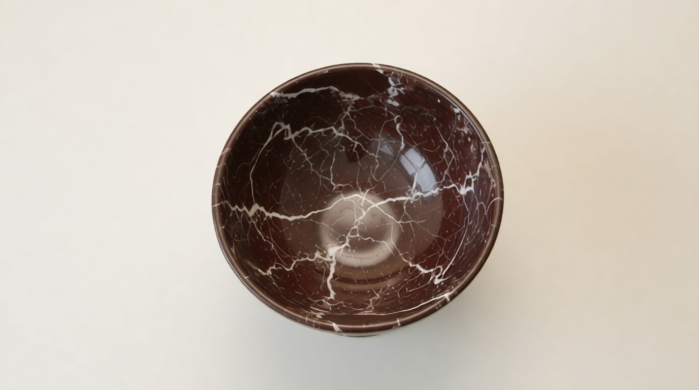 Valora Footed Marble Bowl