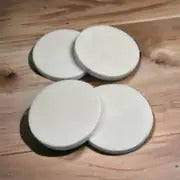 4'lü Beyaz Mermer Bardak Altlığı