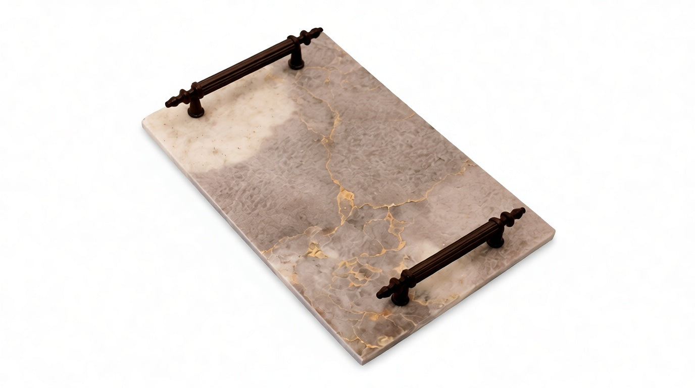 Aurelia Mermer Servis Tepsisi